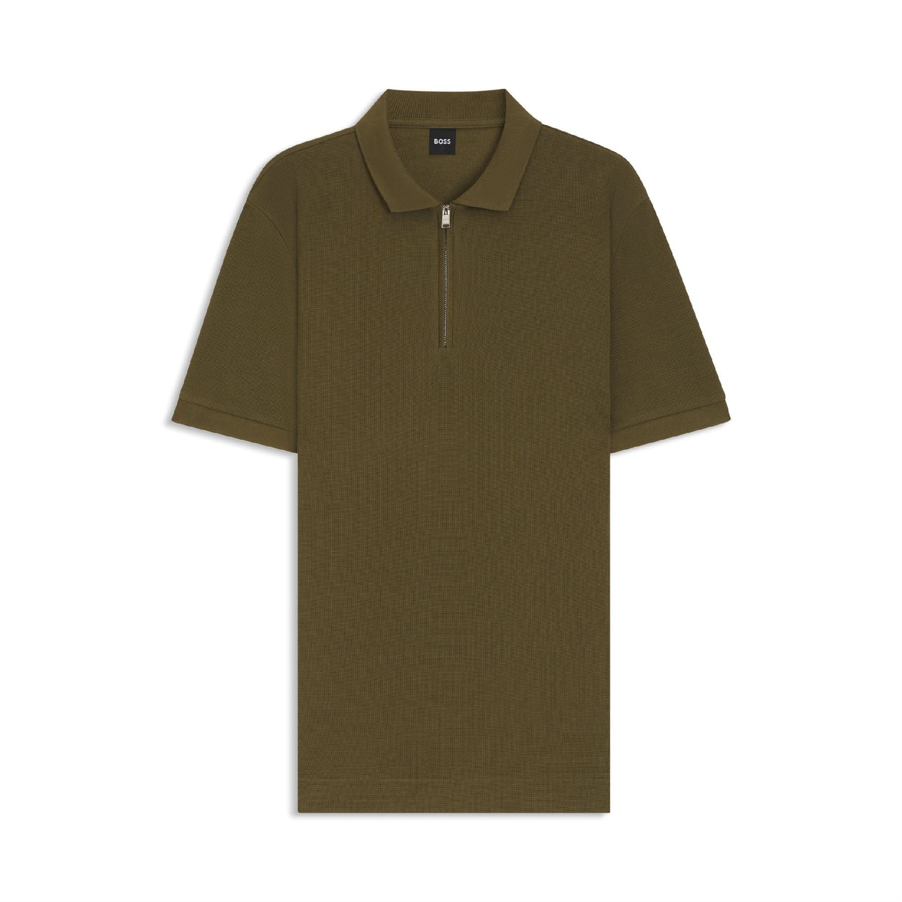 Hugo Boss H-Paras 120 Zip-Neck Polo Shirt
