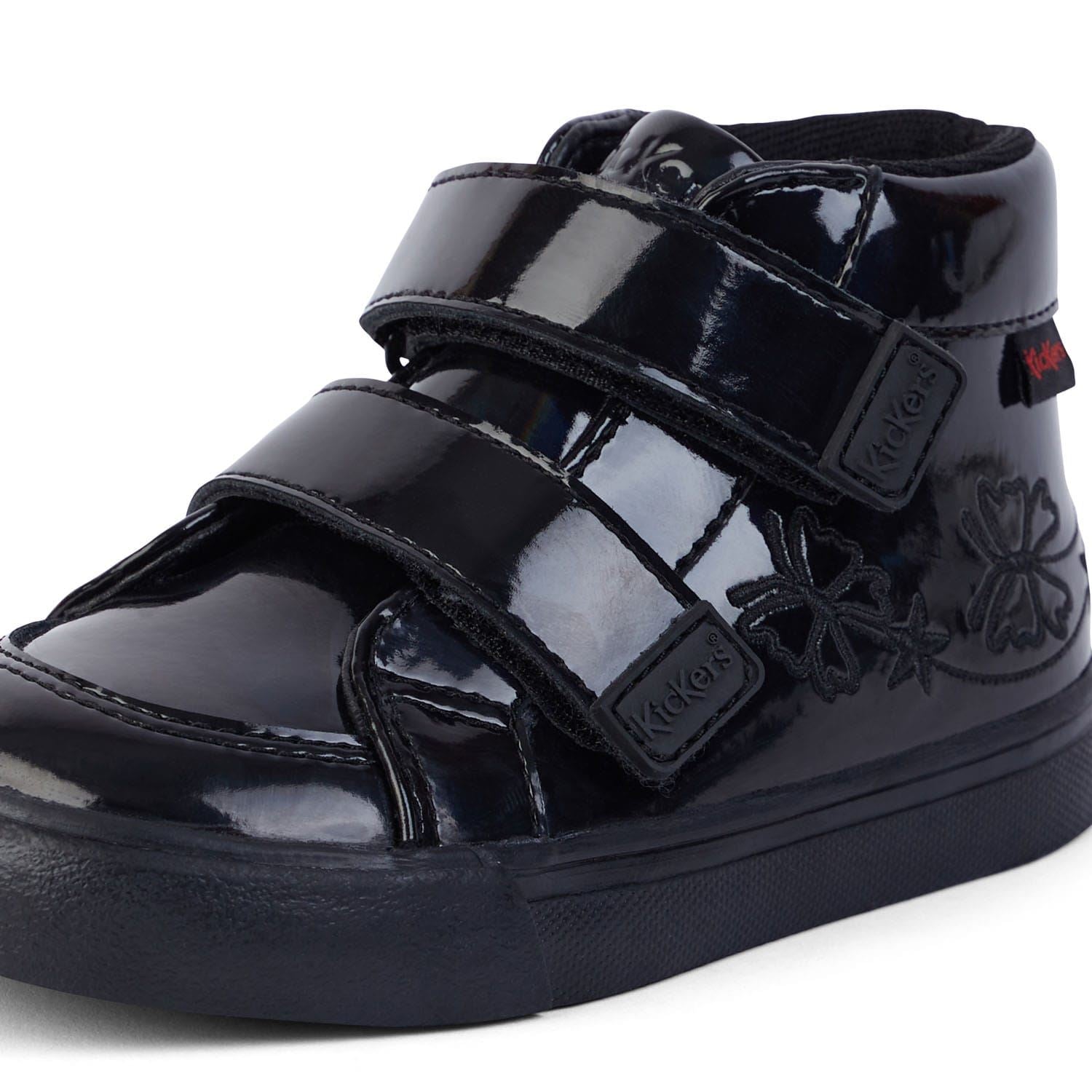 Kickers Kids Tovni Hi Stardust Patent Boots