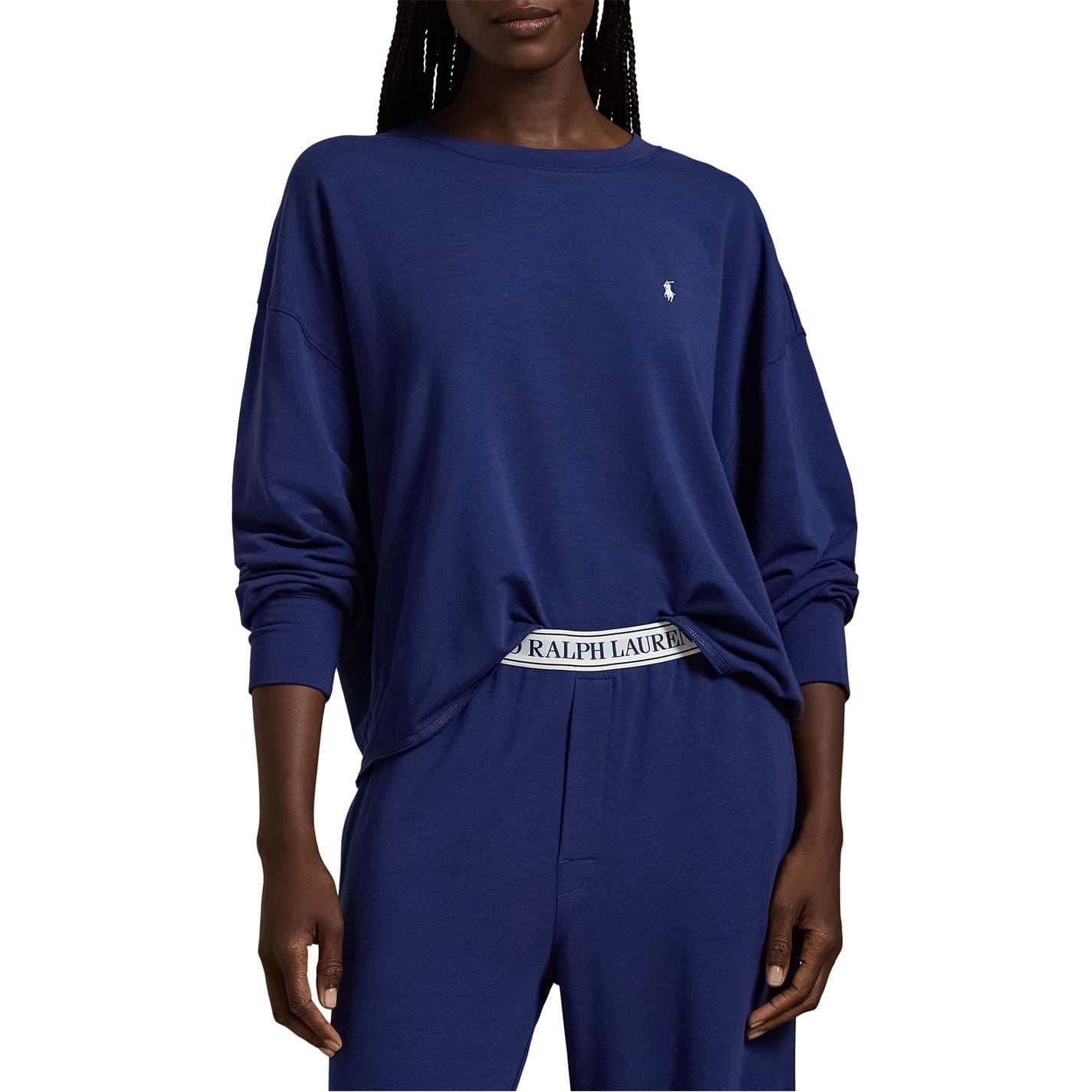 Ralph Lauren Terry Crew Neck 2 Piece Pyjama Set