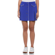Original Penguin Solid Patterned Tennis Skort with Studs