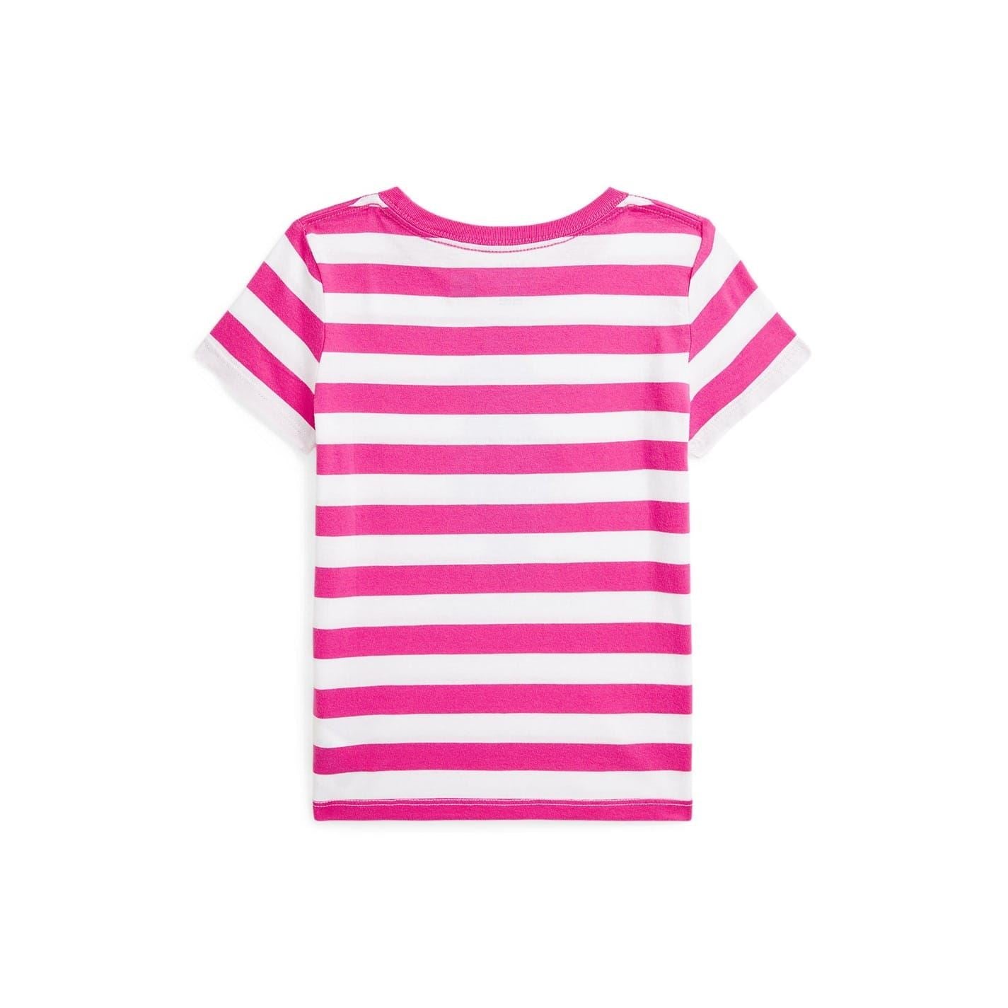 Polo Ralph Lauren Striped Polo Bear Cotton Jersey T-Shirt Juniors