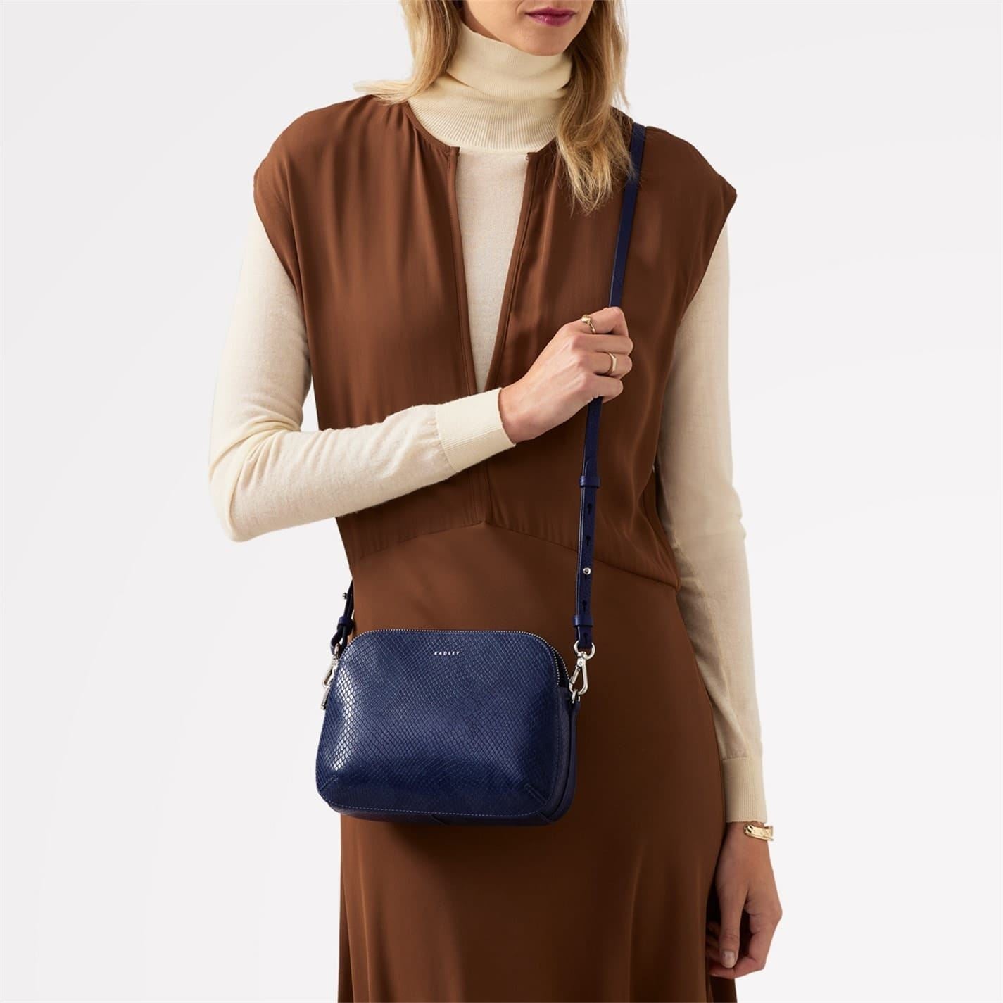 Radley Place Faux Snake Medium Handbag