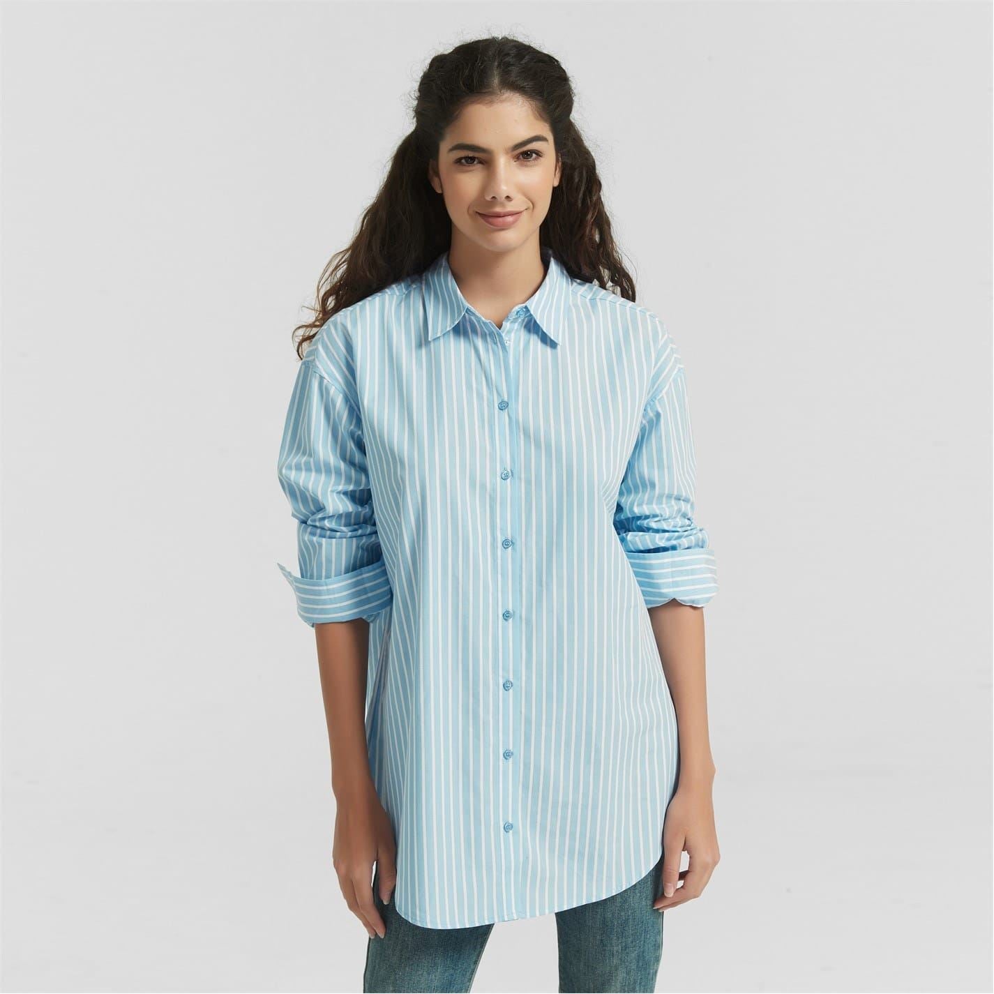 Be You Stripe Long Sleeve Relaxed Fit Shirt