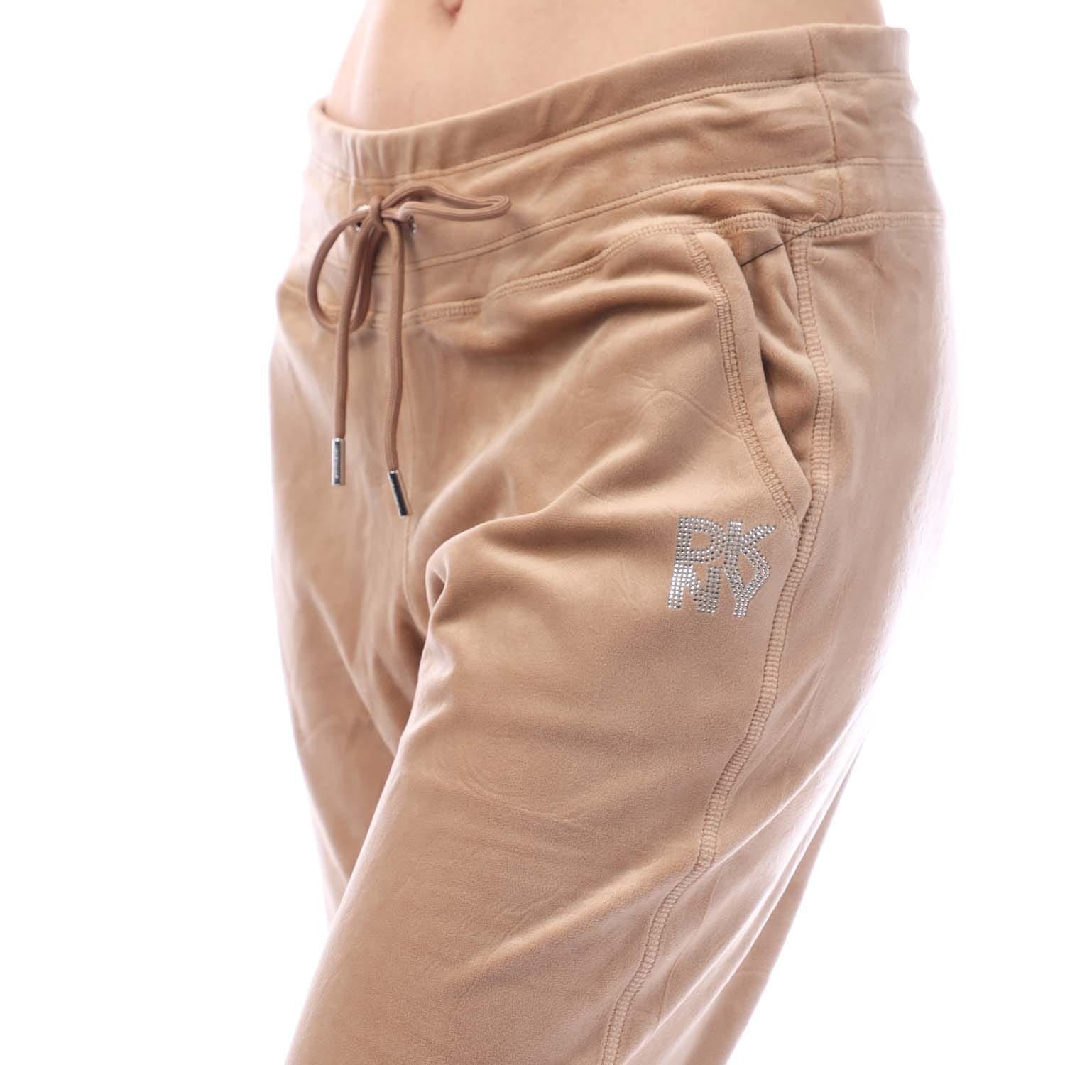 DKNY Rhinestone Logo Jog Pants