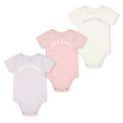 Palm Angels 3 Pack Of All In One Baby Grows Babies