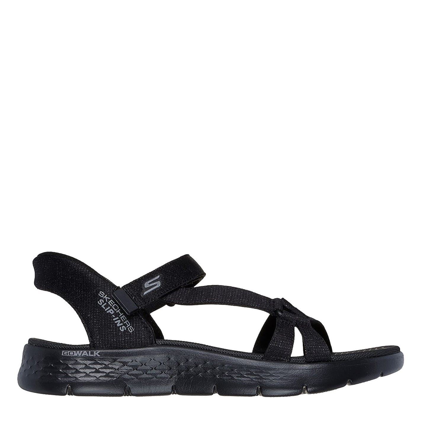 Skechers Slip Ins Heathered Flat Heel Open Toe Sandals