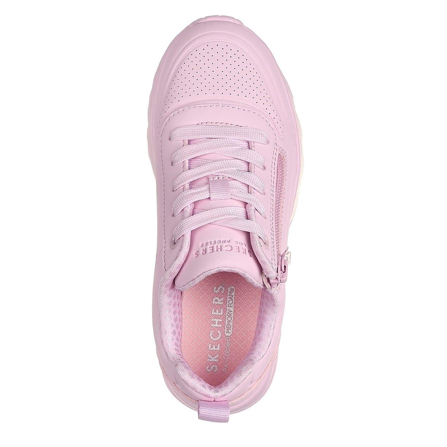 Skechers Girls Monochromatic Lace Up Low Top Sneakers