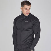 SikSilk Ess Zip Neck Long Sleeve Athletic Top