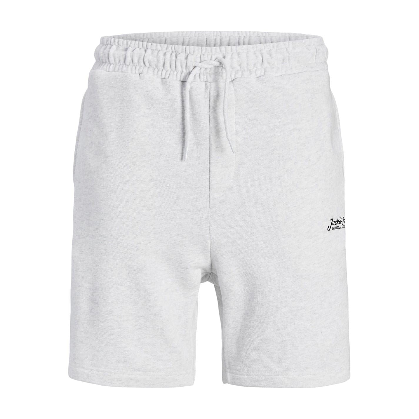 Jack and Jones Solid Bermuda Sweat Shorts with Elasticated Waistband