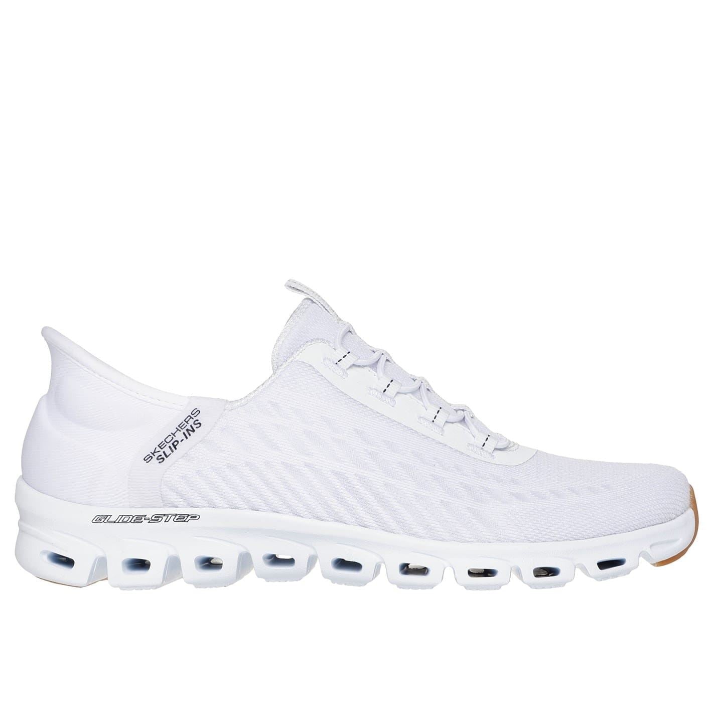 Skechers Glide Step Ribbed Lace-Up Trainers