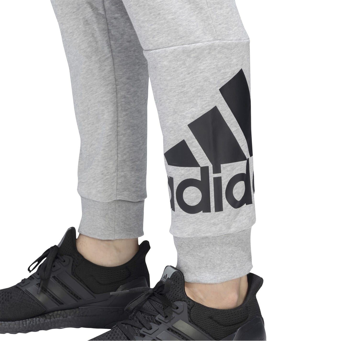 adidas Solid Patterned Slim Joggers