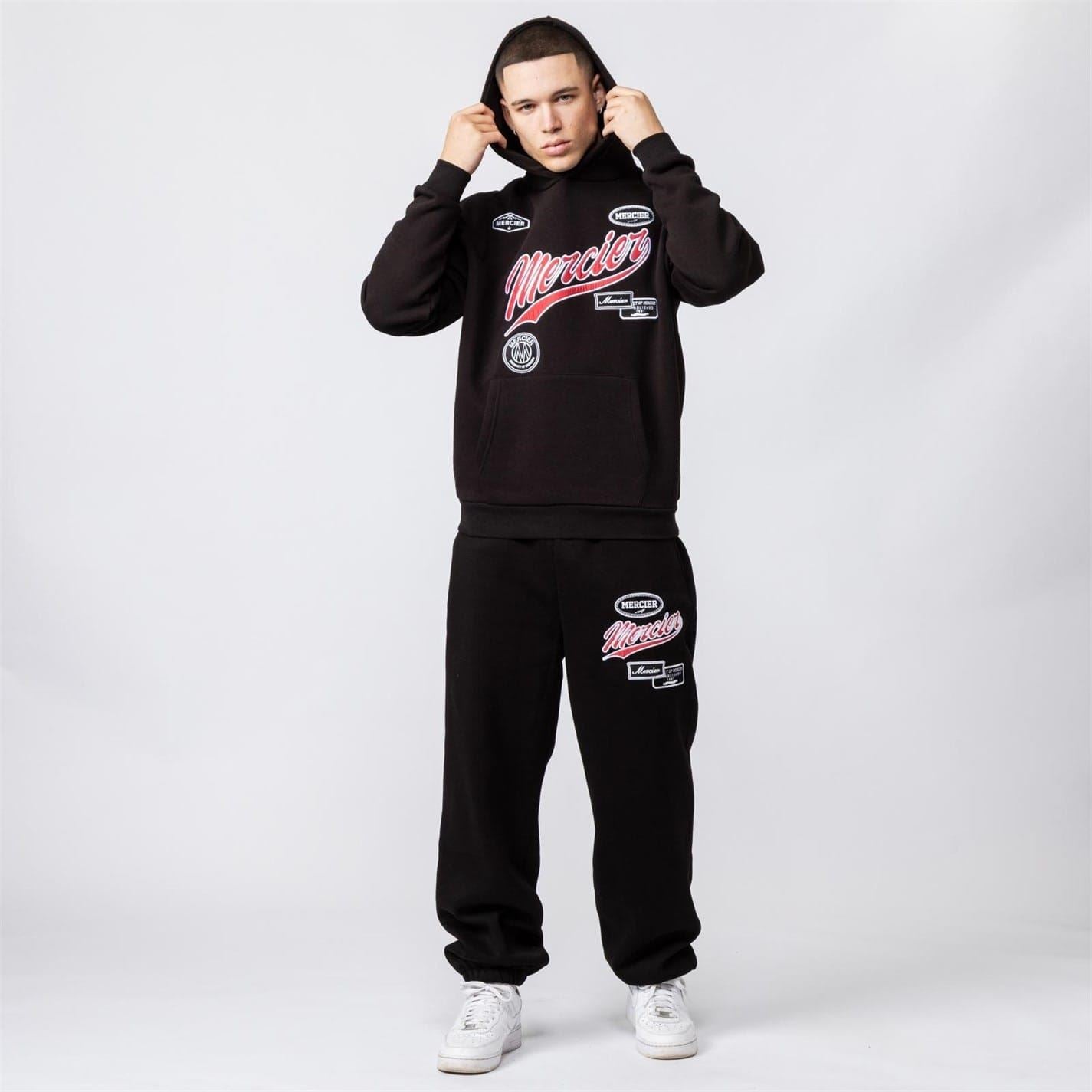 Mercier Badge Wordmark Solid Patterned Joggers