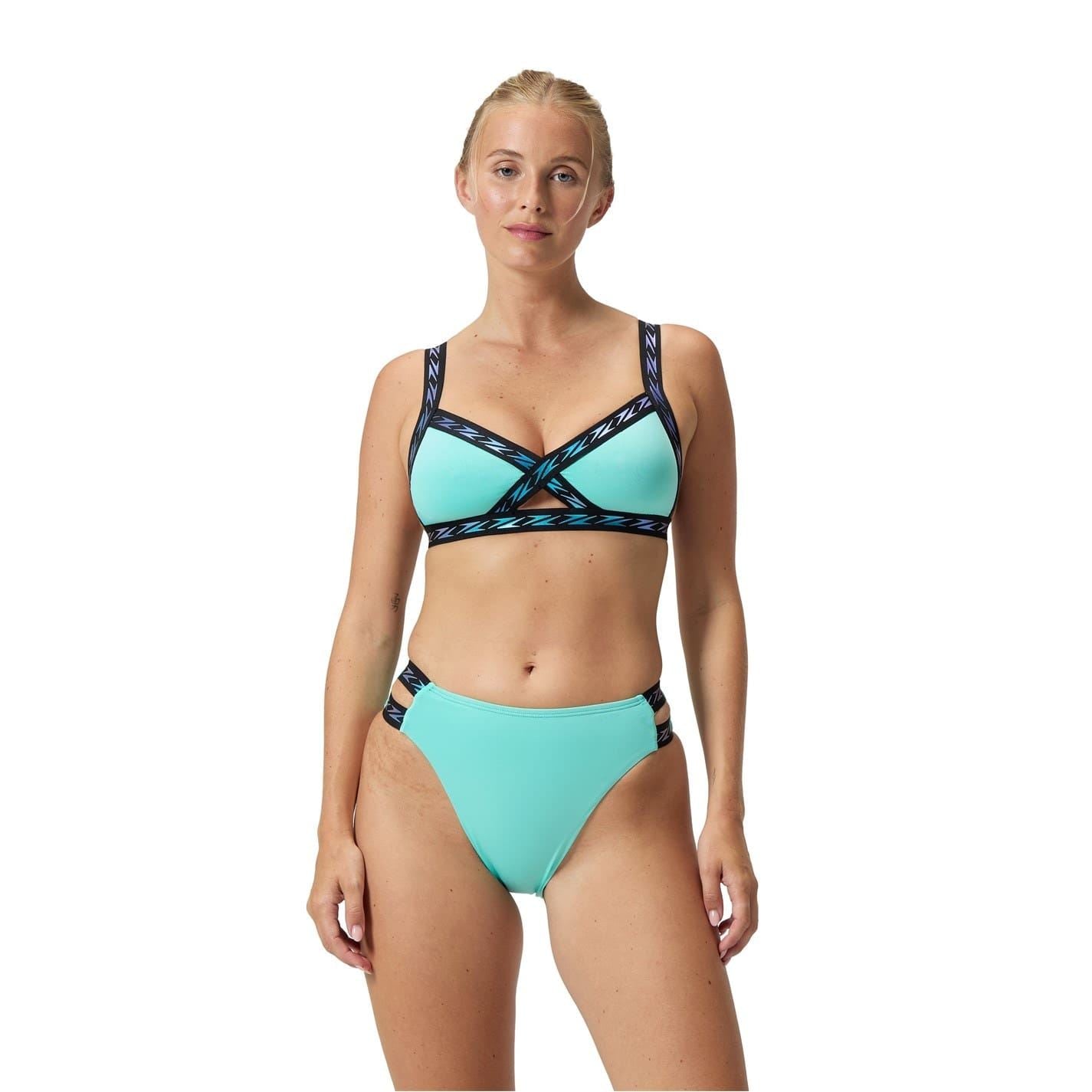Speedo Solid Logo Elastic High Waist Bottom