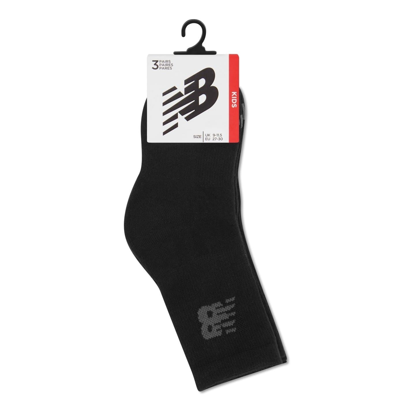 New Balance Kids 3 Pack Of Crew Socks
