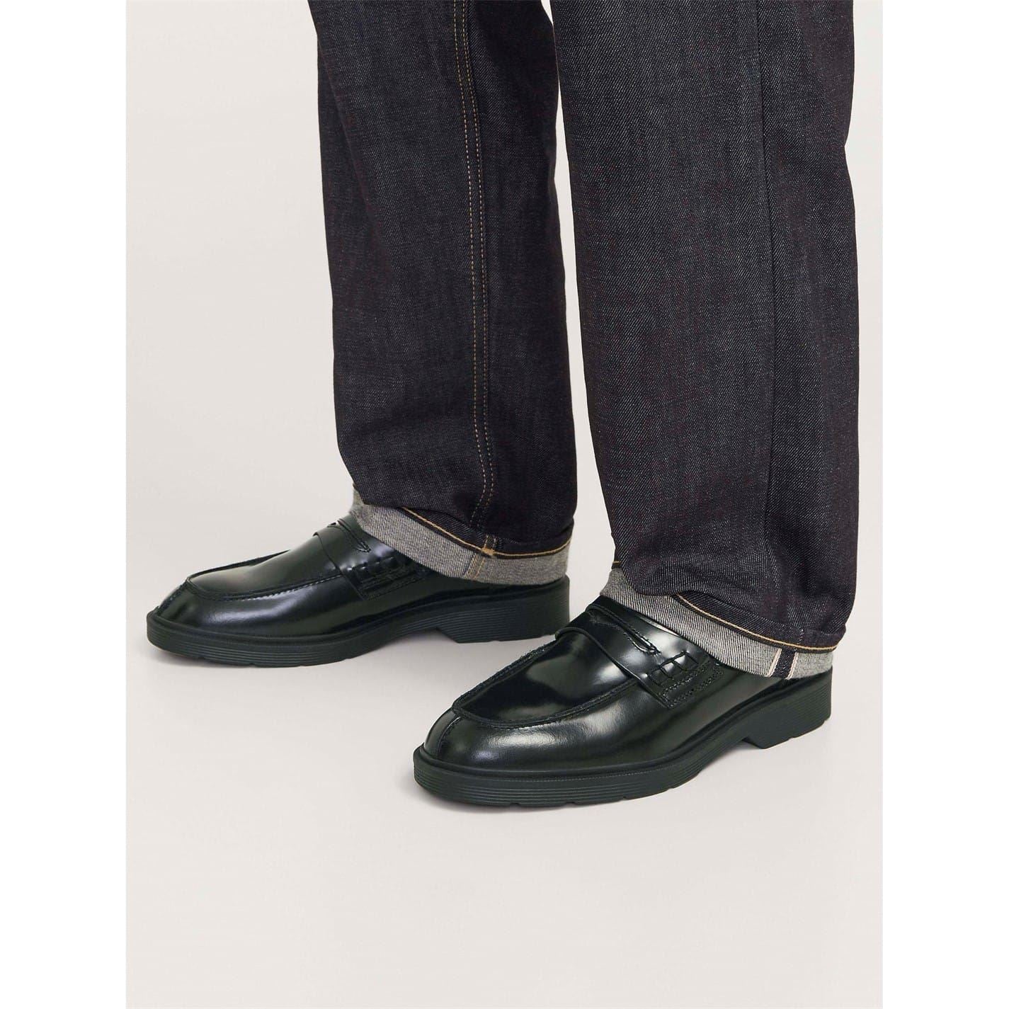 Jack and Jones Mens Leather Loafers