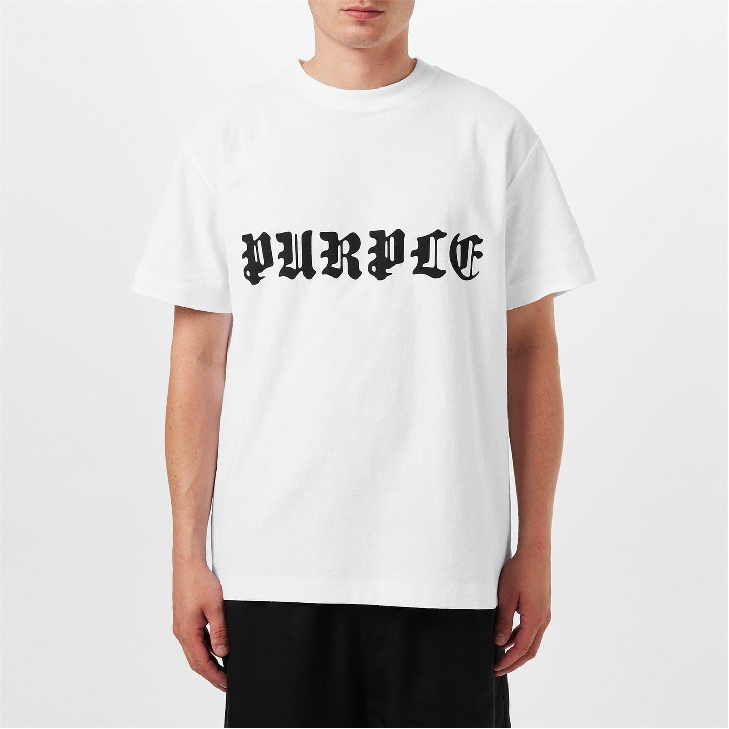 Purple Brand Crew Neck Regular Fit Logo T-Shirt