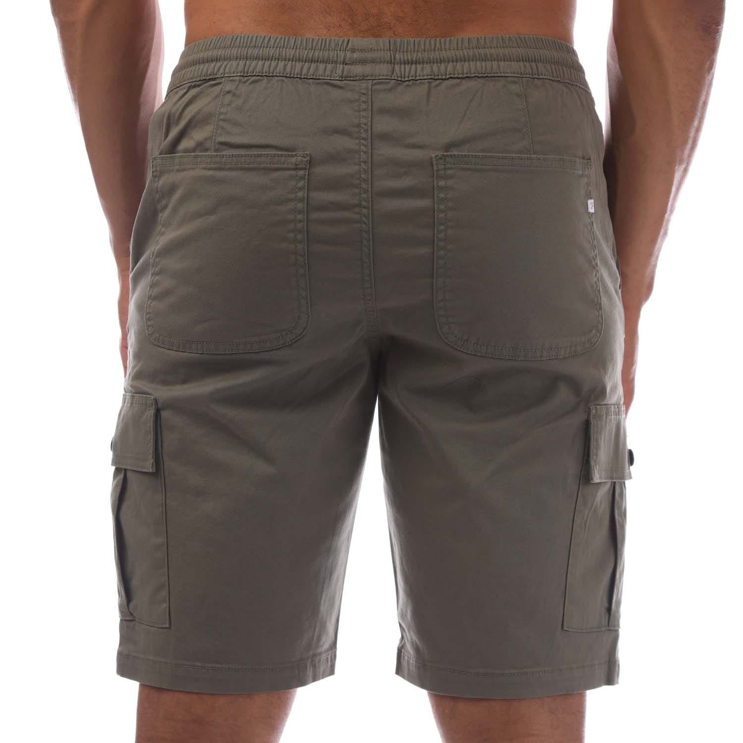 Farah Mens Crane Organic Stretch Twill Cargo Shorts