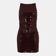 Bec and Bridge Celestia High Neck Sleeveless Mini Dress