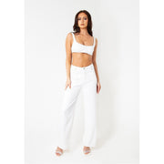 Missy Empire Stitch Straight Leg Trousers