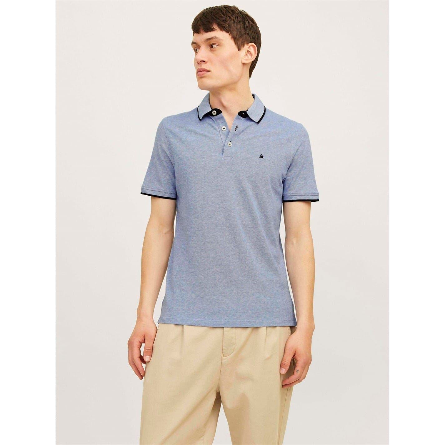 Jack and Jones Paulos Polo 2 Pack Collared Short Sleeve Shirt