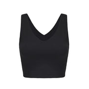 LA Gear Med Impact Cropped Snug Fit Bra