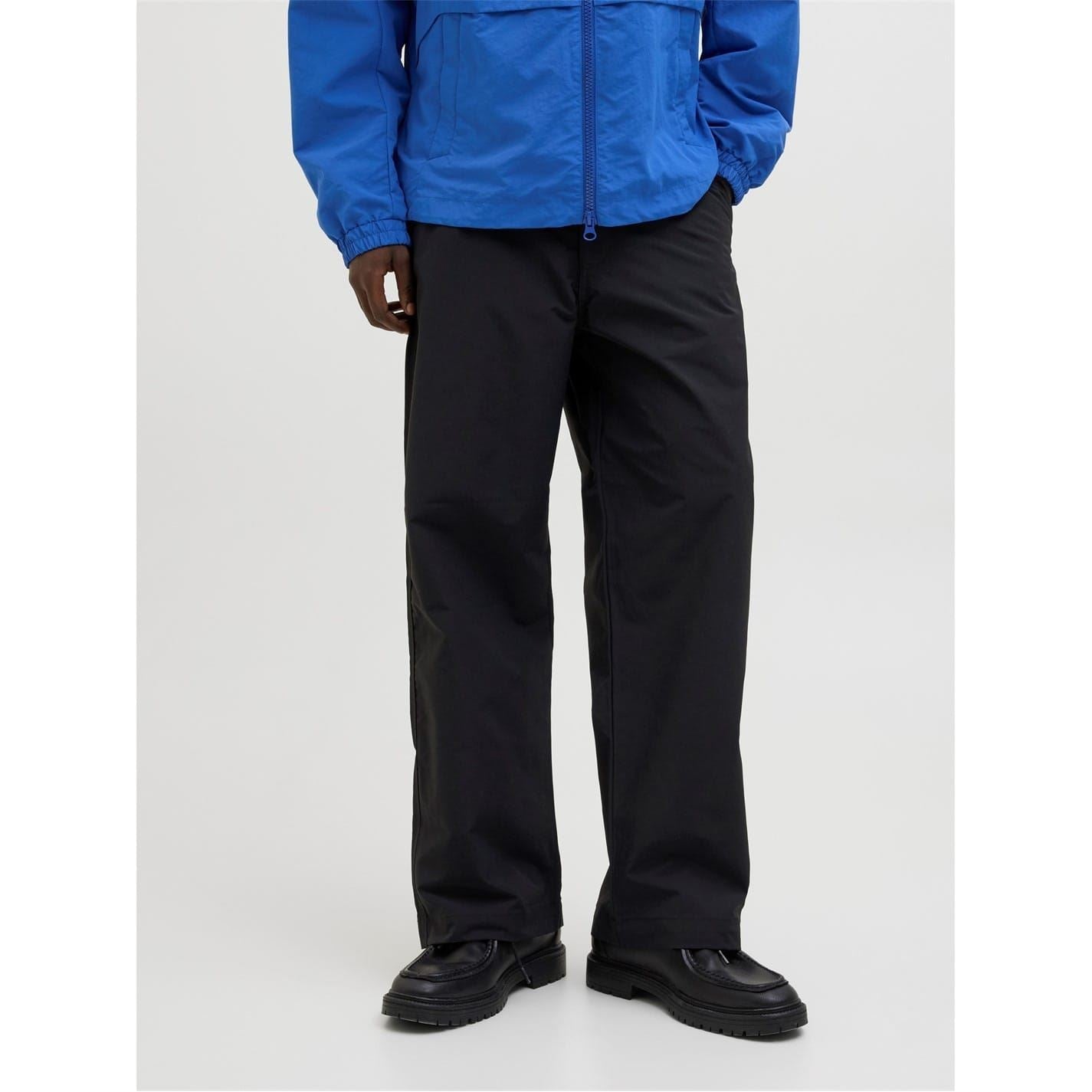 Jack and Jones Owen Solid Patterned Wide Leg Chinos