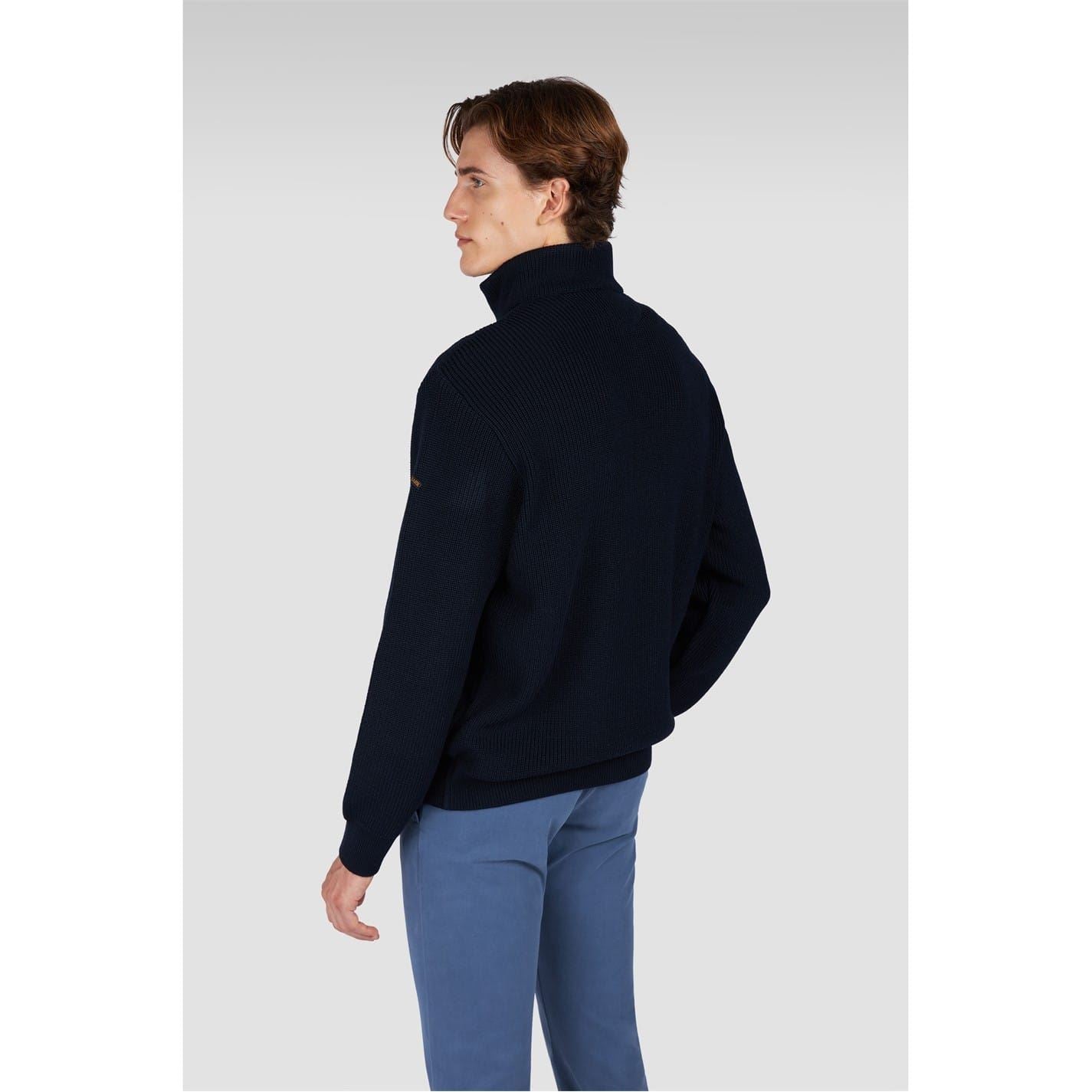 Paul and Shark Moon Funnel Neck Long Sleeve Sweater