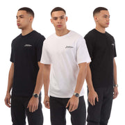 Jack and Jones 3 Pack Beau Footprint T-Shirts