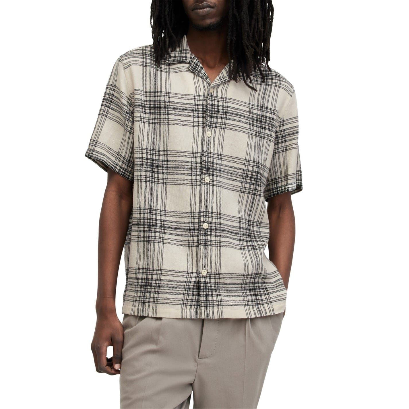 AllSaints Padres Relaxed Fit Short Sleeve Shirt