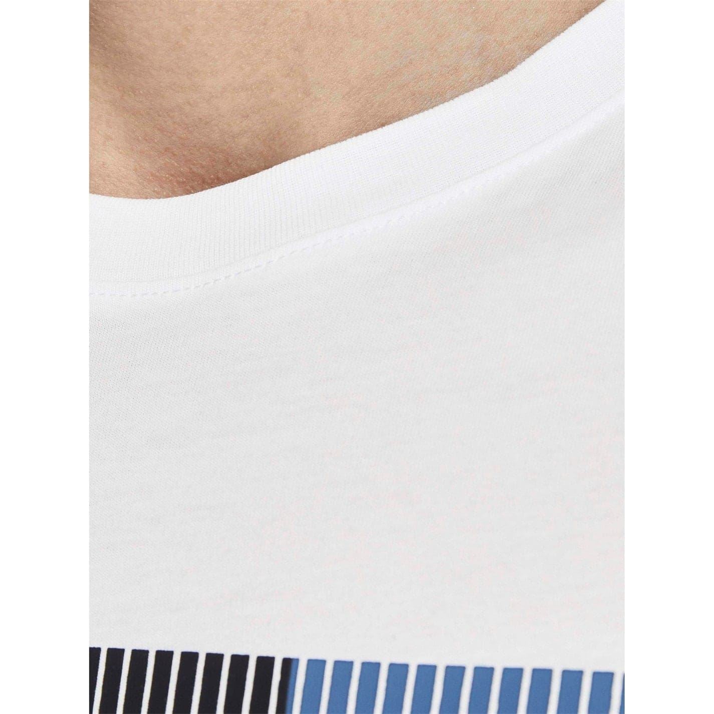 Jack and Jones Printed Logo Crew Neck Short Sleeve Jersey T-Shirt