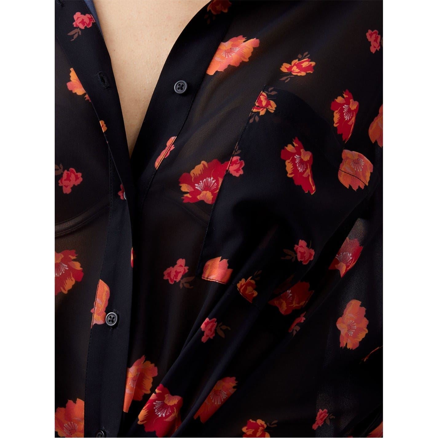French Connection Ella Relaxed Fit Floral Shirt