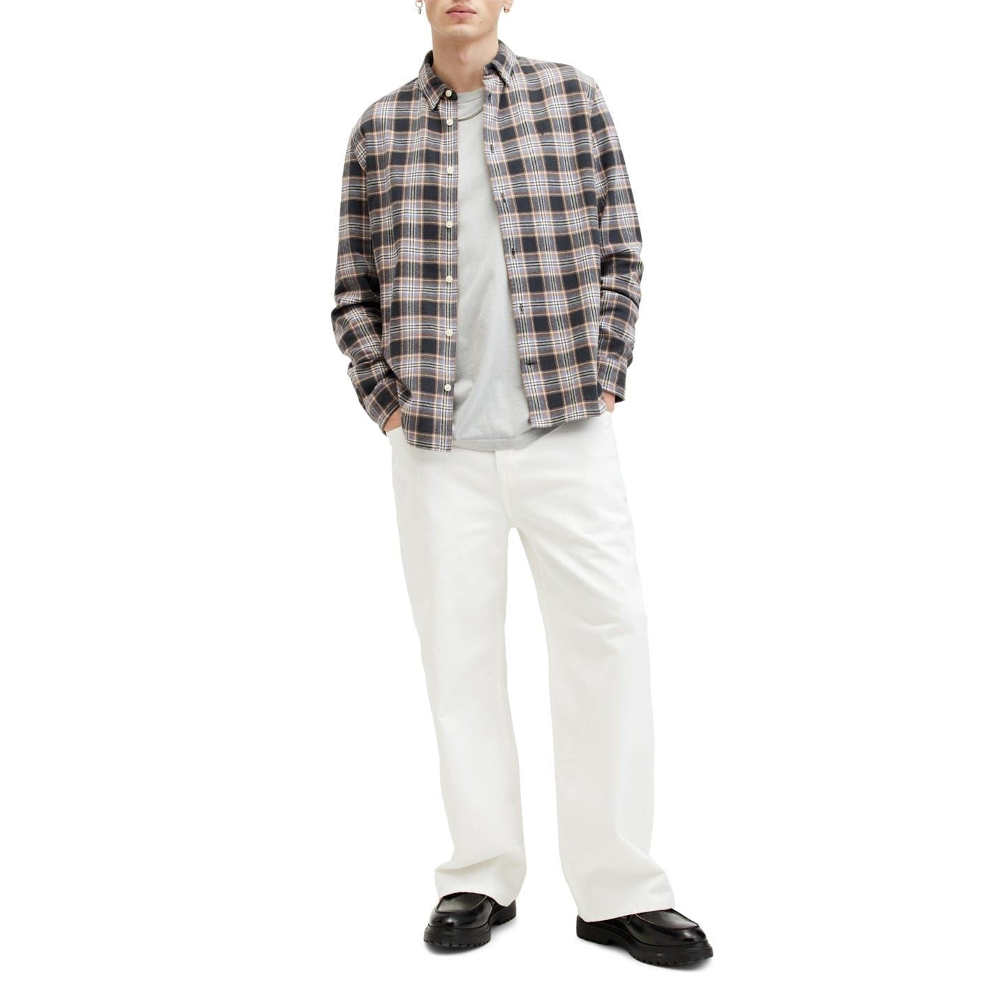 AllSaints Ventana Regular Fit Long Sleeve Shirt