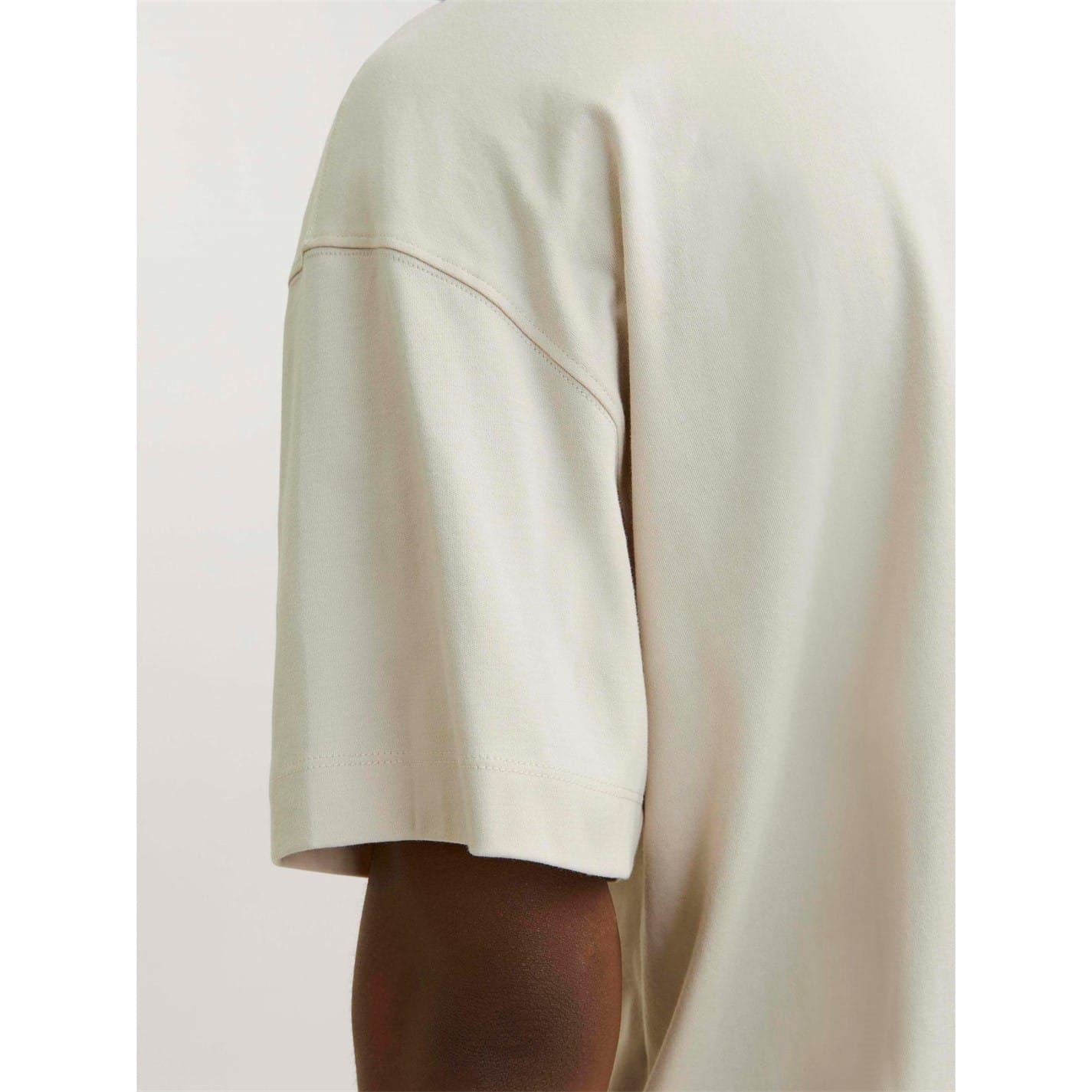 Jack and Jones Crew Neck Ribbed Collar Short Sleeve Jersey T-Shirt