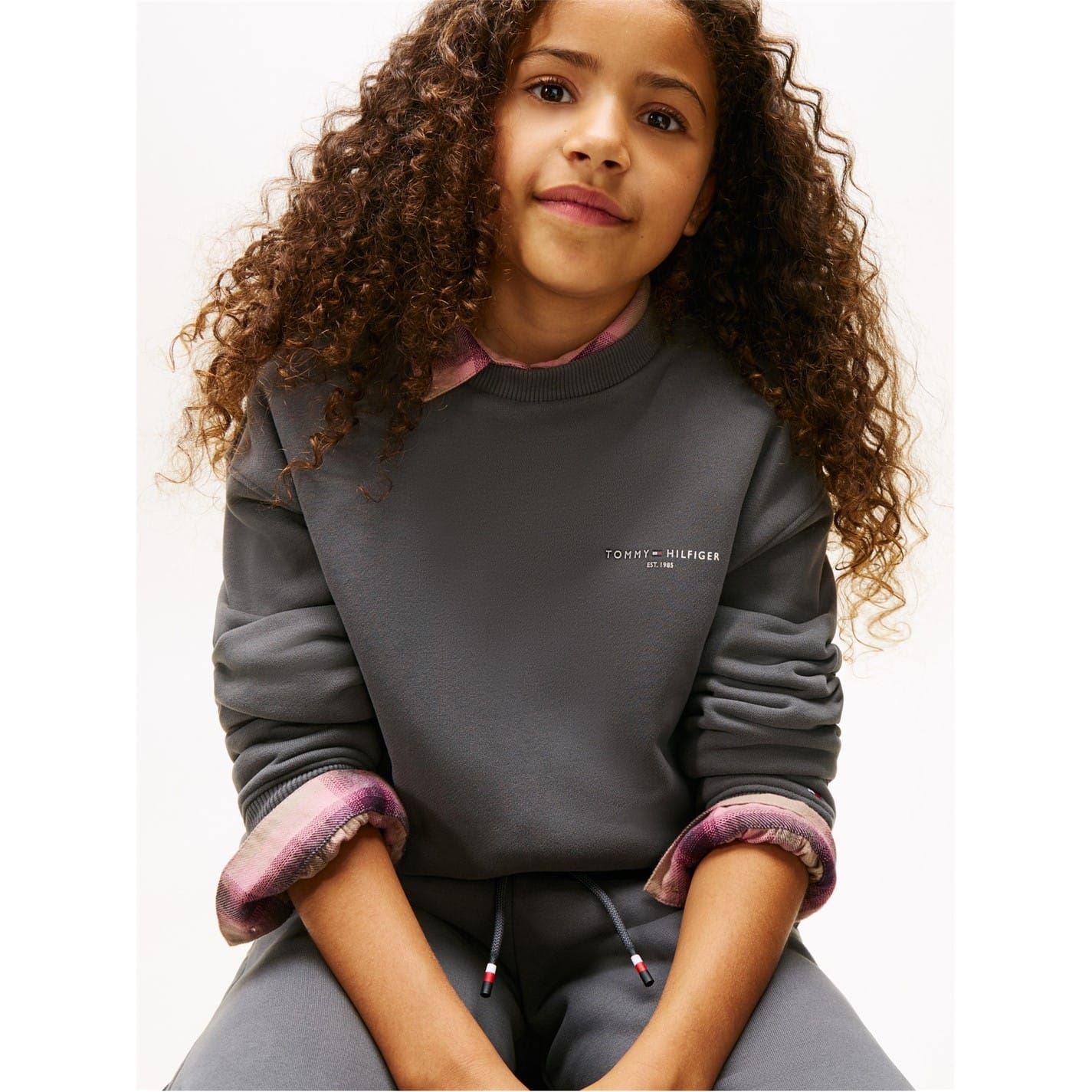 Tommy Hilfiger Crew Neck Long Sleeve Sweatshirt Jogger Coord Set