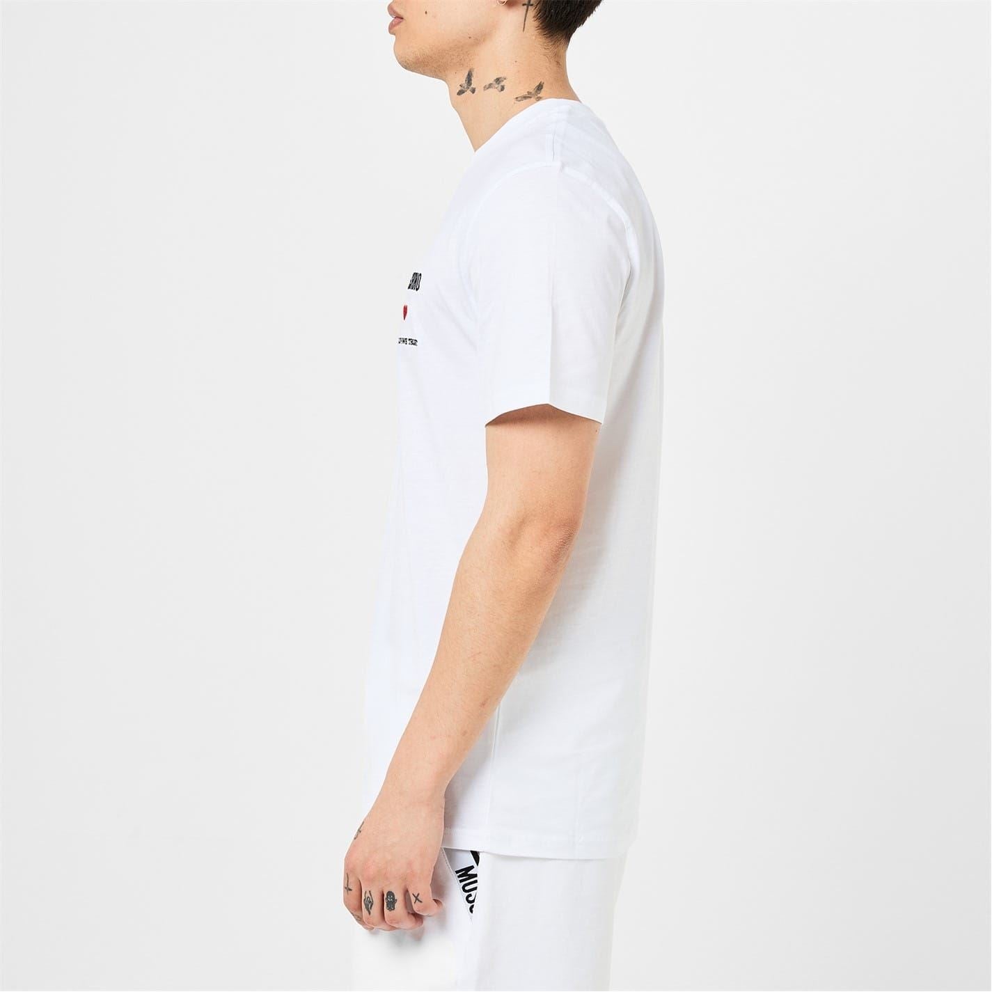 Moschino Paint Regular Fit Crew Neck T-Shirt