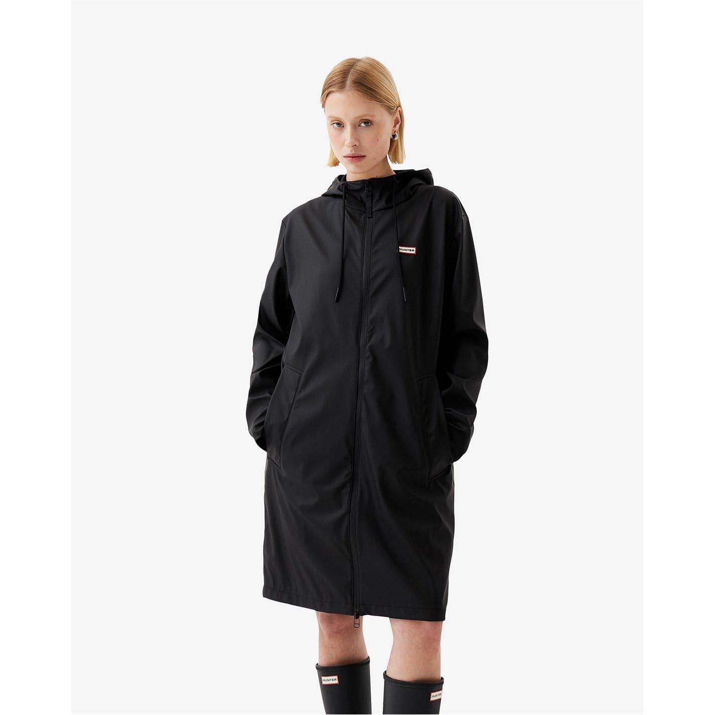 Hunter Andrea Solid Patterned Rain Jacket