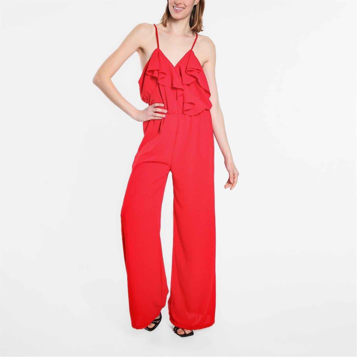 Be You Frill Strappy Blouson Jumpsuit
