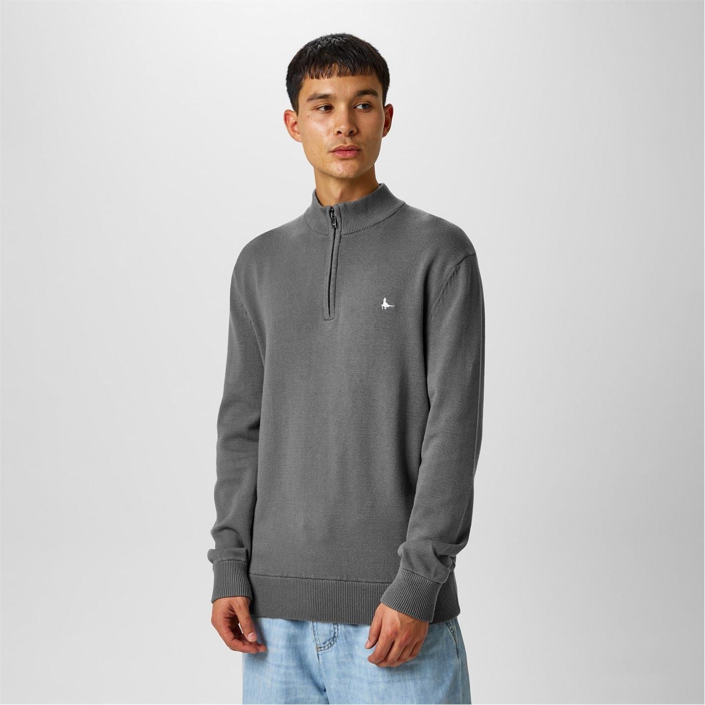Jack Wills Mens Funnel Neck Half Zip Jumper