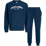 Jack and Jones Arch Lettering Crew Neck Sweatshirt Jogger Full Tracksuit