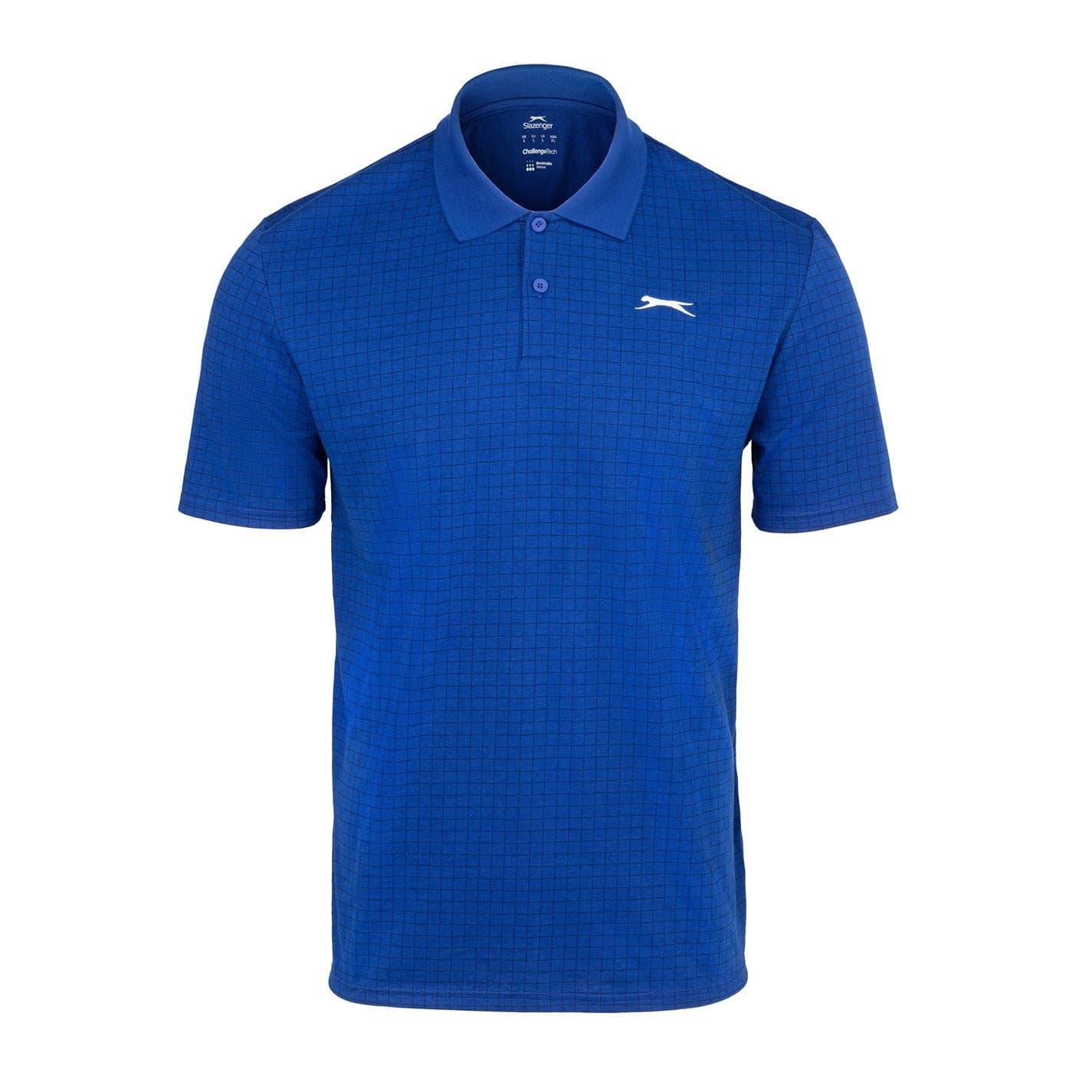 Slazenger Mens Check Golf Polo
