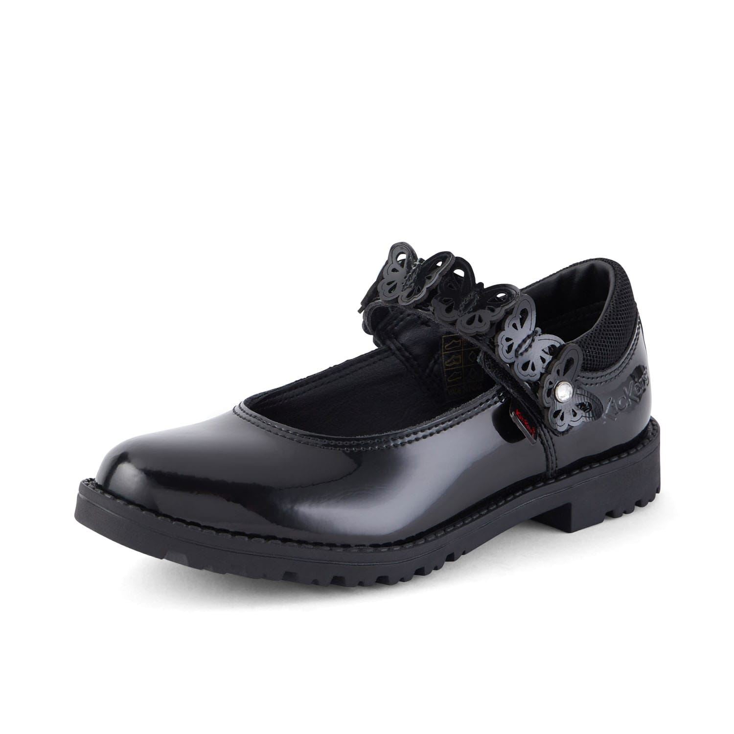 Kickers Kids Lachly Butterfly Patent Shoes