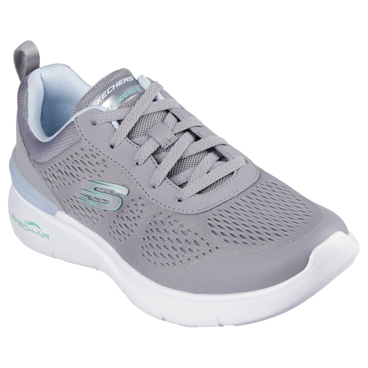 Skechers Engineered Mesh Lace Up Low Top Trainers