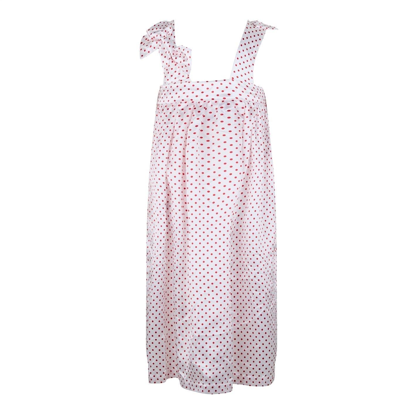 Comme des Garcons Girl Soft Satin Bow And Dots Dress