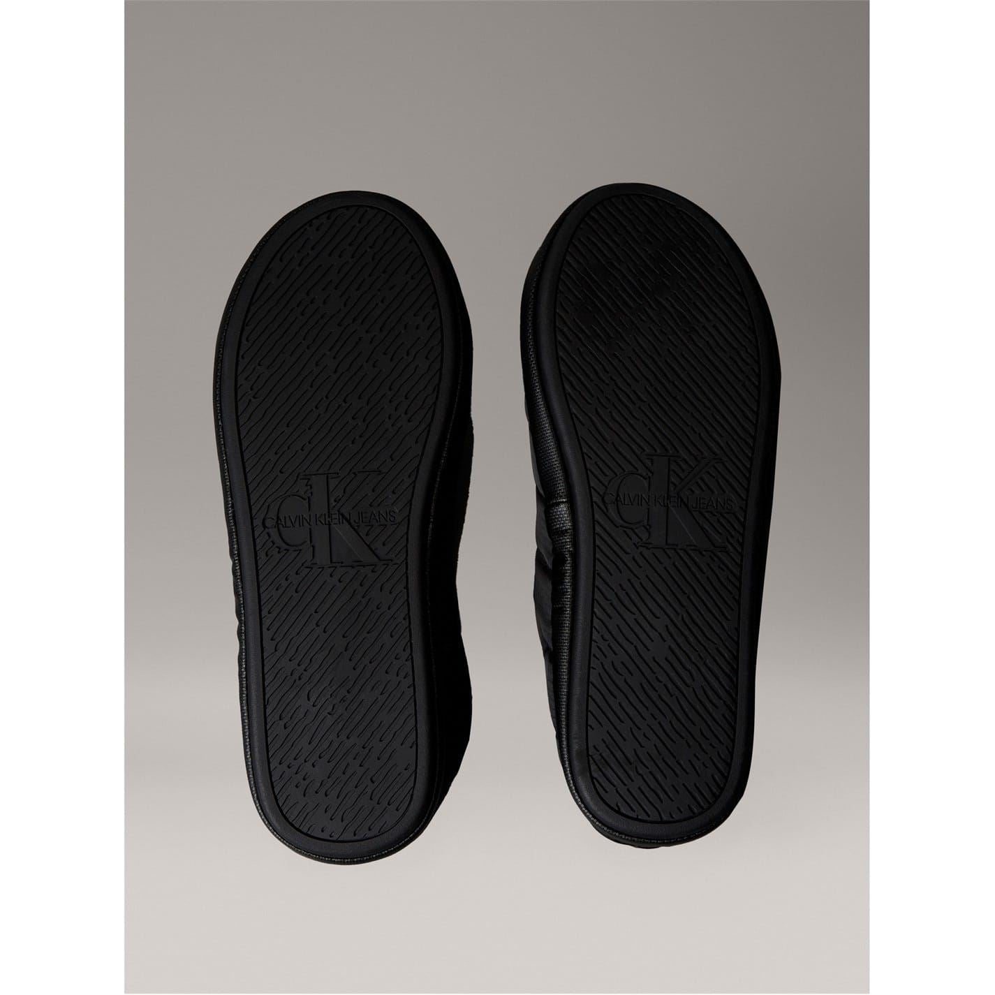 Calvin Klein Puffer Moccasin Slippers with Closed Toe