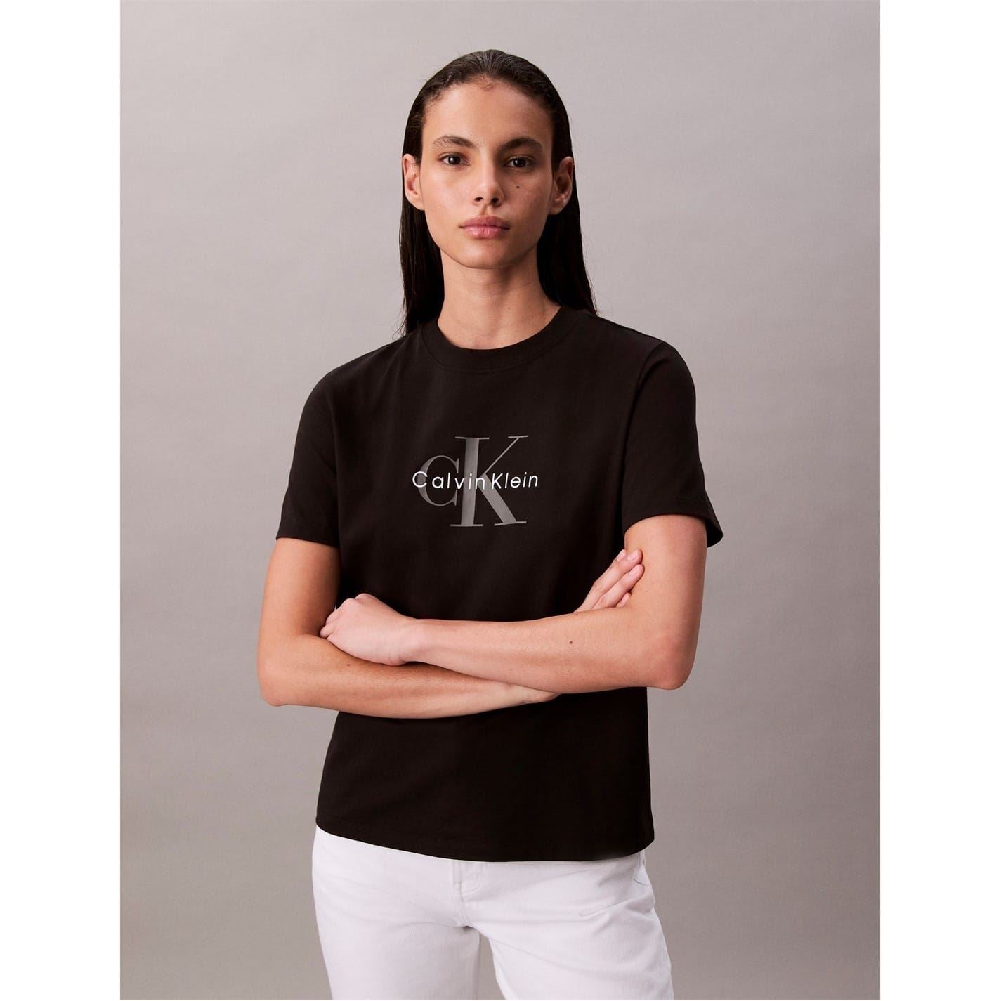 Calvin Klein Jeans Mono Hero Crew Neck Short Sleeve T-Shirt