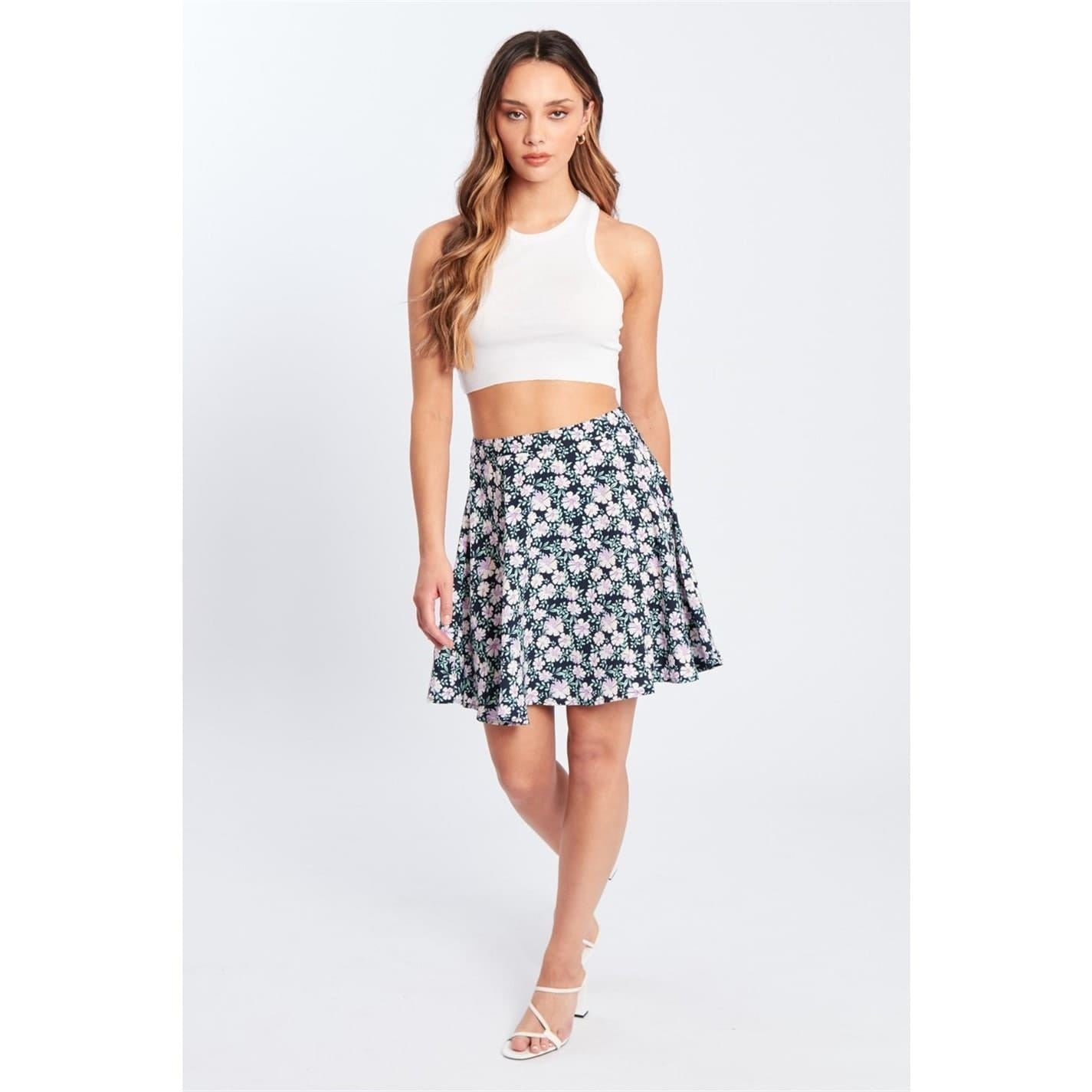 Wednesday Girls Ditsy Mini Floral Patterned A-Line Skirt