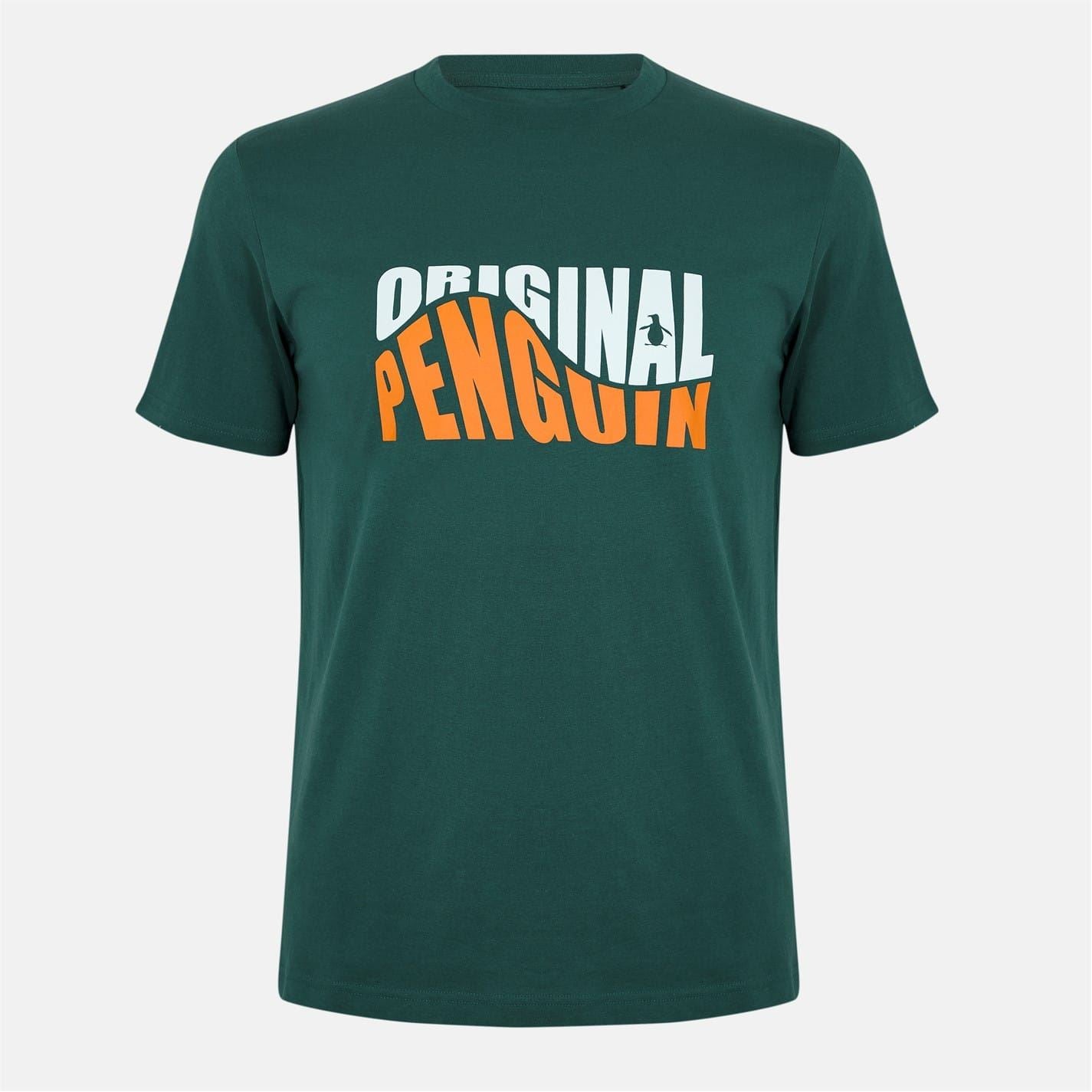 Original Penguin Penguin Lettering Crew Neck T-Shirt