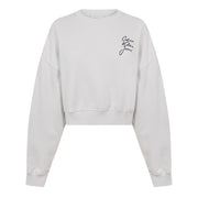 Calvin Klein Jeans Institutional Drop Shoulder Cropped Sweatshirt