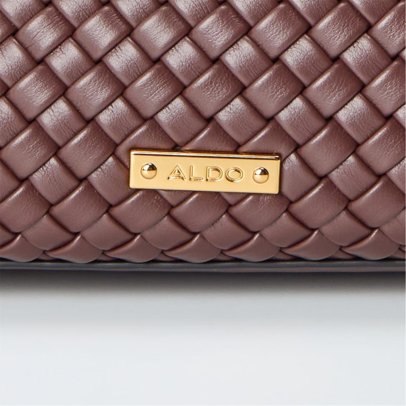 Aldo Ribbed Hobo Handbag with Detachable Strap