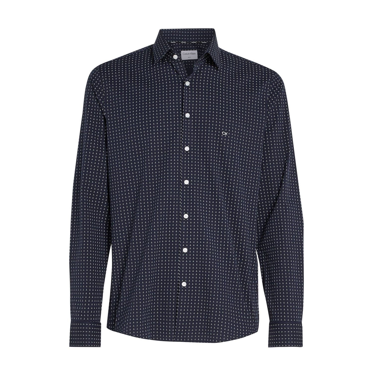 Calvin Klein Micro Print Poplin Shirt